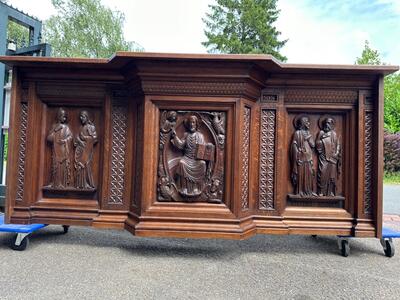 Altar. en Oak wood, Belgium  19 th century