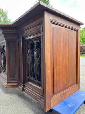 Altar. en Oak wood, Belgium  19 th century