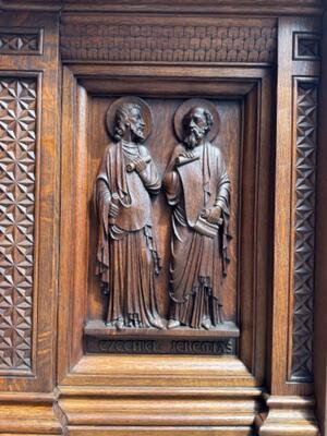 Altar. en Oak wood, Belgium  19 th century