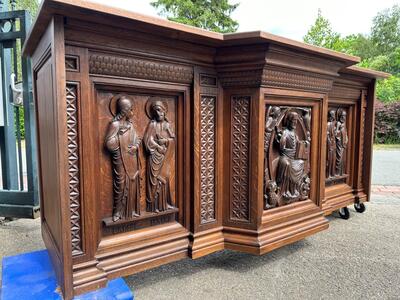 Altar. en Oak wood, Belgium  19 th century