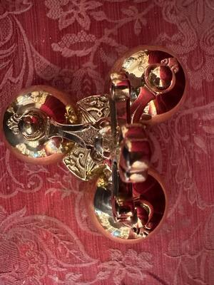 Altar - Bell 3 Bells - Beautiful Sound ! en Bronze / Polished and Varnished, Belgium  19 th century