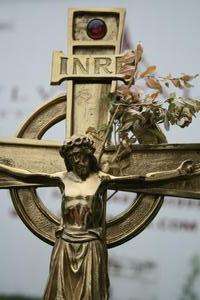 Altar - Cross en BRONZE, Belgium 20th century