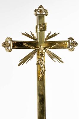 Altar - Cross en Brass, Belgium  19 th century