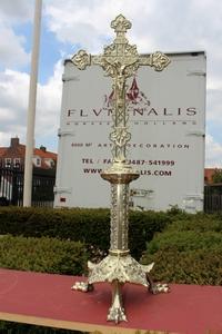 Altar - Cross en Brass / Bronze, France 19th century