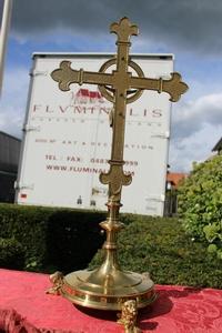 Altar - Cross en Bronze / Gilt, France 19th century