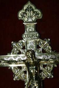 Altar - Cross en BRONZE, France 19th century