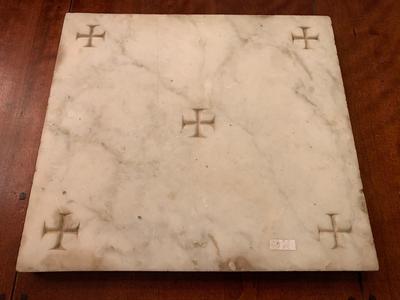 Altar - Stone. Only For Sale In Combination With Altar en Carrara Marble, Belgium 19th century