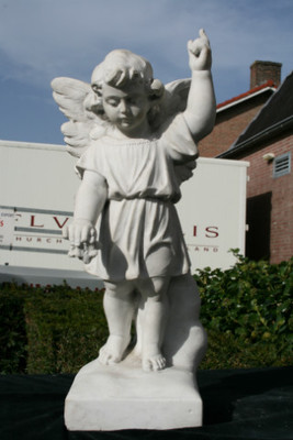 Angel en MARBLE, Italy 20th century