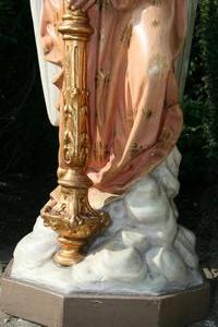 Angel en PLASTER POLYCHROME, France 19th century