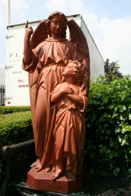 Angel en Terra-Cotta, France 19th century