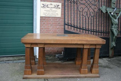 Altar style ART - DECO en WOOD OAK, Dutch 19th century