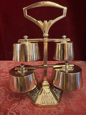 Altar - Bell style Art - Deco en Bronze / Polished and Varnished, Belgium  20 th century ( Anno 1930 )