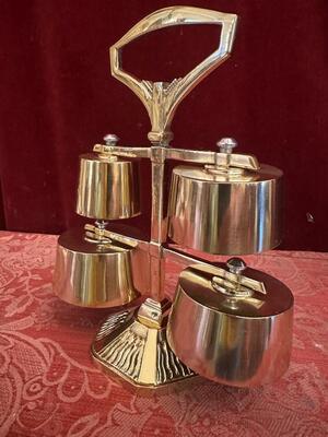 Altar - Bell style Art - Deco en Bronze / Polished and Varnished, Belgium  20 th century ( Anno 1930 )