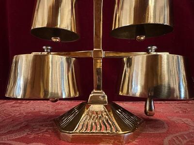 Altar - Bell style Art - Deco en Bronze / Polished and Varnished, Belgium  20 th century ( Anno 1930 )