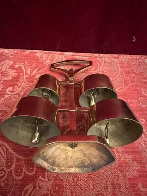 Altar - Bell style Art - Deco en Bronze / Polished and Varnished, Belgium  20 th century ( Anno 1930 )