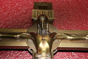 Altar - Cross style ART - DECO en Brass / Bronze, Dutch 20th century