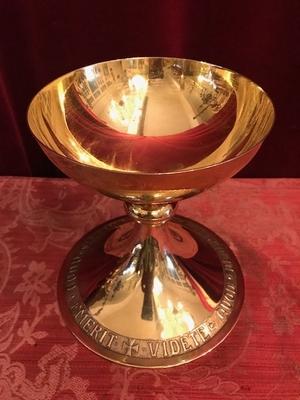 Chalice With Original Paten All Silver style Art - Nouveau en full silver, Belgium 20th century