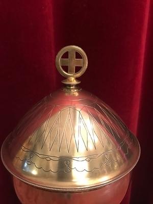 Ciborium style Art - Nouveau en full silver, Dutch 20th century