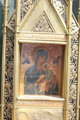 St. Mary Chapel Signed By: Brom 1929 style Art - Nouveau en Brass / Bronze, Dutch 1929