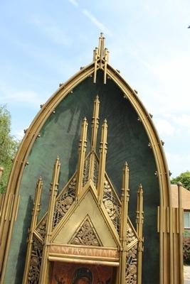 St. Mary Chapel Signed By: Brom 1929 style Art - Nouveau en Brass / Bronze, Dutch 1929