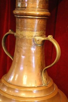 Baptismal Font en Brass Hand - Hammered, 18 th century