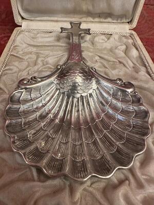 Baptismal Shell Fully Hand - Made By : Jaime Cabot en Full - Silver, Barcelona - Spain 19 th century