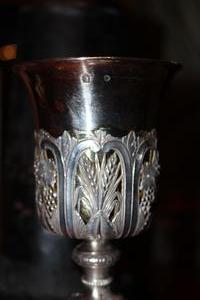 Chalice style barok en silver, France 18 th century