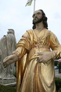 St. Joseph Statue style BAROK en WOOD, FRANCE 18TH CENTURY