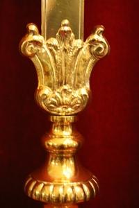 Altar - Cross style Baroque en Bronze / Polished and Varnished, France 19th century