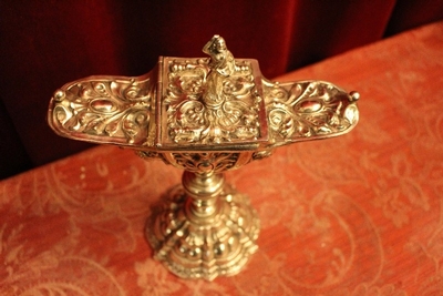 Boat style Baroque en Silver / Plated, Belgium 19th century