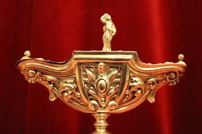 Boat style Baroque en Silver / Plated, Belgium 19th century