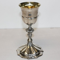 Chalice style Baroque en silver , Italy 18 th century