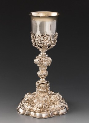 Chalice  style Baroque en Full - Silver, Southern Germany 19 th century