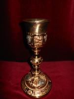 Chalice style Baroque en full silver / Gilt, France 1839