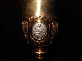 Chalice style Baroque en full silver / Gilt, France 1839