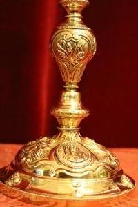 Chalice style Baroque en Full - Bronze - Gilt, France 19th century (anno 1850)