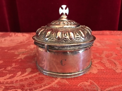 Chrismatorium style Baroque en Full Silver Marked, Dutch 18 th century ( anno 1790 )