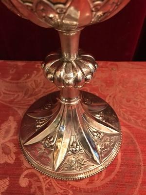 Ciborium style Baroque en full silver, Belgium 19th century ( anno 1875 )