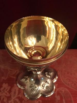 Ciborium style Baroque en full silver, Belgium 19th century ( anno 1875 )