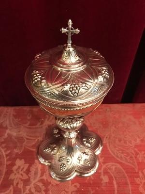 Ciborium style Baroque en full silver, Belgium 19th century ( anno 1875 )