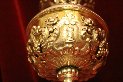 Ciborium style Baroque en full silver, Belgium Early 18th Century