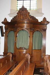 Confessional style Baroque en Oak wood, Dutch 19th century