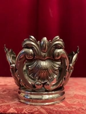 Crown style Baroque en full silver, Belgium 18 th century