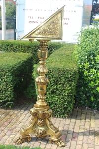 Exceptional Choir Lectern Weight 125 Kgs !  style Baroque en Full Bronze, England 19th century