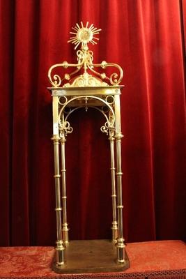 Exposition - Chapel style Baroque en Brass / Bronze / Polished and Varnished, France 19th century