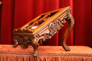 Missal Stand style Baroque en Mahogany, Dutch 19th century