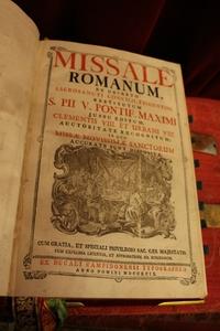 Missale Romanum. Engravings / Bronze /Gilt Locks & Ornaments. style Baroque 18 th century (1744)