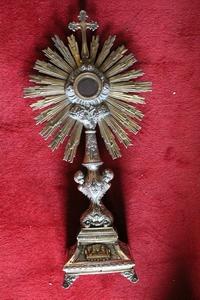 Monstrance style Baroque en Full - Silver, France 1830