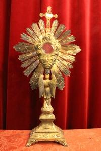 Monstrance style Baroque en full silver, France 19th century (ANNO 1820)