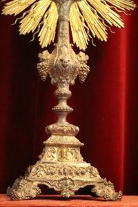 Monstrance style Baroque en Silver, France 19th century